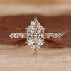 Shared Prong Dutch Marquise Cut Ring