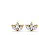 3 Petal Marquise Lab-Grown Diamond Stud + Solid Gold Earrings