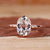 Solitaire Diamond Engagement Ring with 4 claw prong setting.
