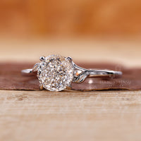 Buy Engagement ring designed with a Portuguese cut.
