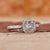 1.37 CT Asscher Cut H/VS1 Lab Grown Diamond Halo Engagement Ring