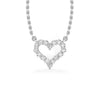 Open Heart Lab-Grown Diamond + Solid Gold Pendant Necklace