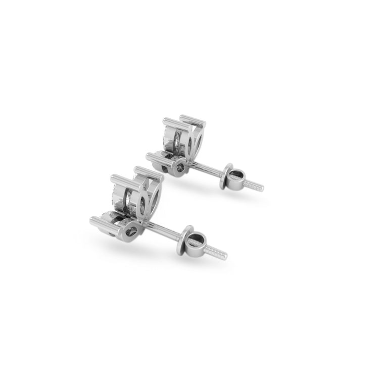 3 Petal Marquise Lab-Grown Diamond Stud + Solid Gold Earrings