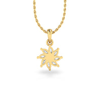 Pinwheel Lab-Grown Diamond + Solid Gold Pendant Necklace