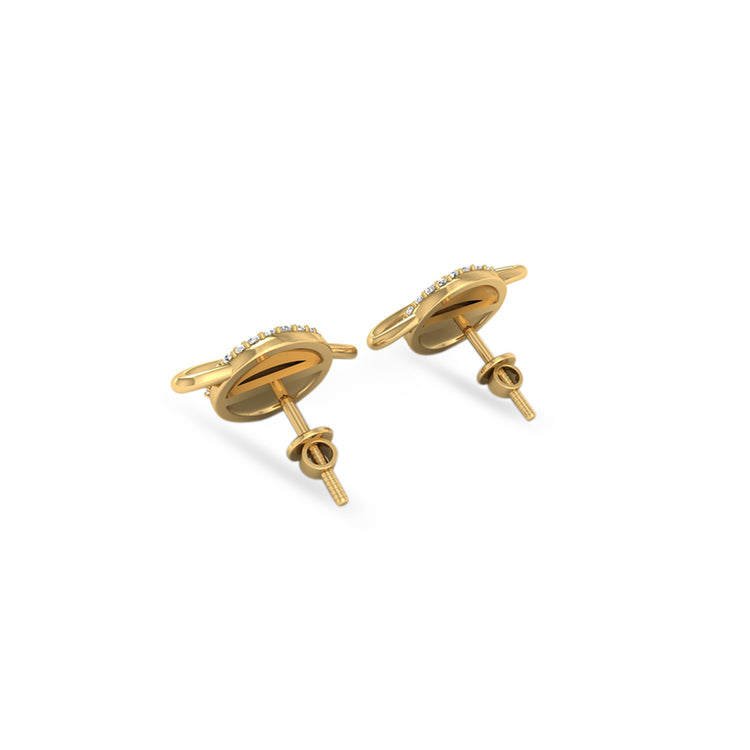 Planet Lab-Grown Diamond Stud + Solid Gold Earrings