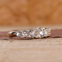 Lab grown diamond band for stacking.