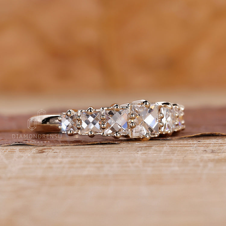 Lab grown diamond band for stacking.