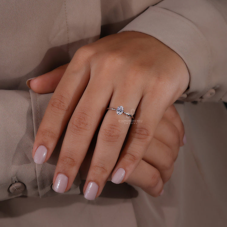 Tapered shank ring for a sleek and comfortable fit.
