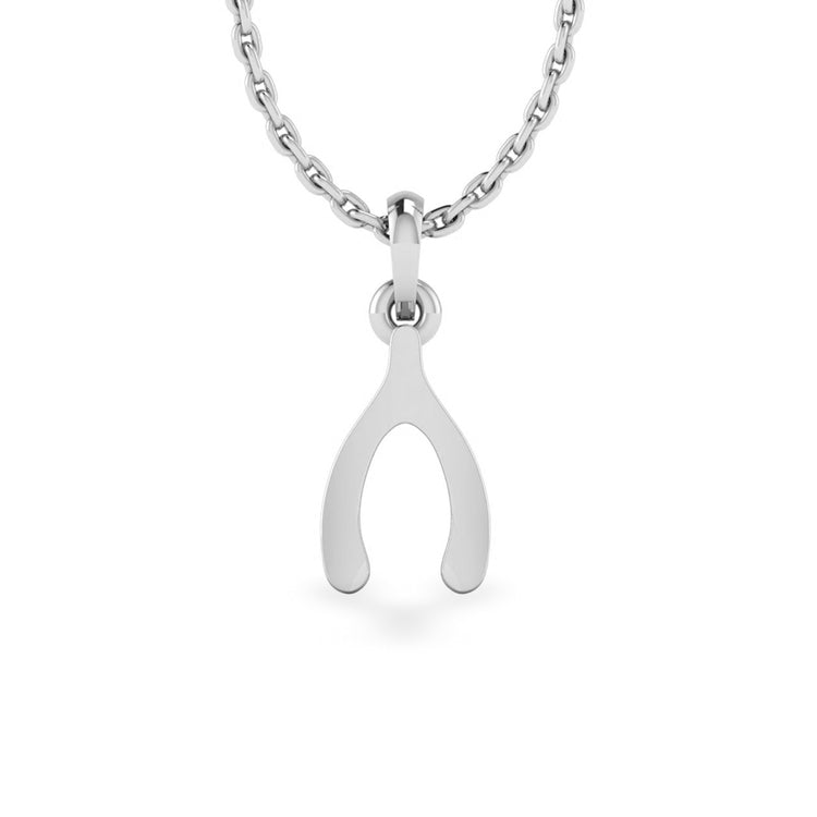 Make a Wishbone Lab-Grown Diamond + Solid Gold Pendant Necklace