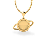 Planet Lab-Grown Diamond + Solid Gold Pendant Necklace
