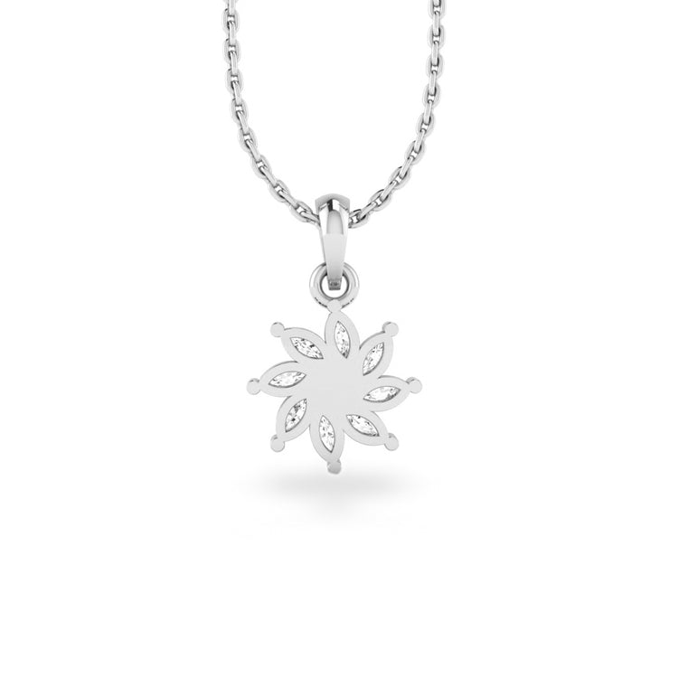 Pinwheel Lab-Grown Diamond + Solid Gold Pendant Necklace