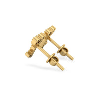 Love is The Key Lab-Grown Diamond Stud + Solid Gold Earrings
