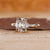 Basket setting cushion cut engagement ring.
