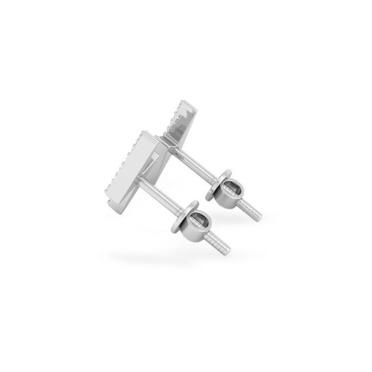 Lightning Bolt Lab-Grown Diamond Stud + Solid Gold Earrings
