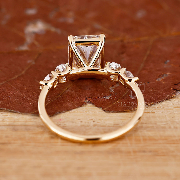 Lab Grown Diamond in prong setting.
