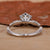 Six round prong setting diamond ring

