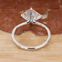 Buy Engagement ring with Asscher cut diamond ring.
