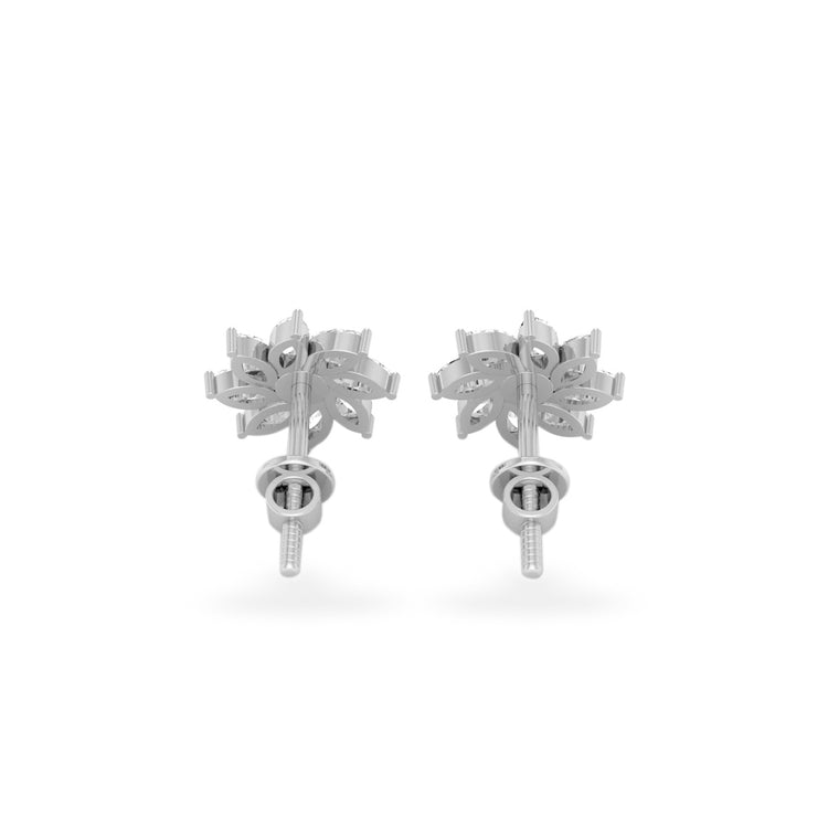 Pinwheel Lab-Grown Diamond Stud + Solid Gold Earrings