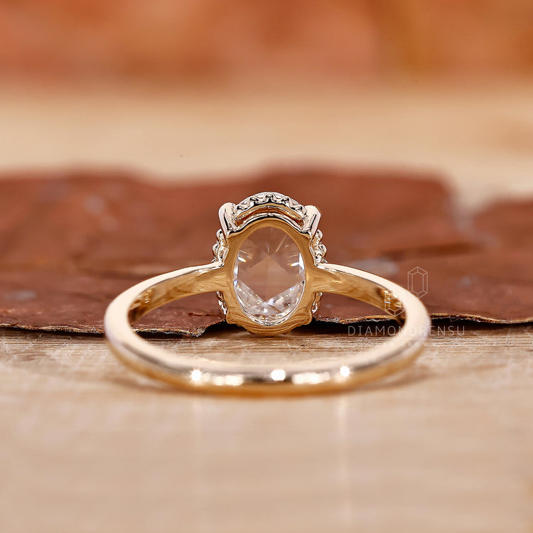 Handmade ring designed with milgrain ring setting.
