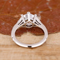 Buy Engagement ring featuring v prong setting.

