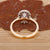 Yellow gold halo diamond engagement ring.
