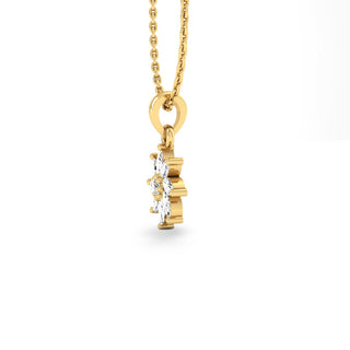 Pinwheel Lab-Grown Diamond + Solid Gold Pendant Necklace