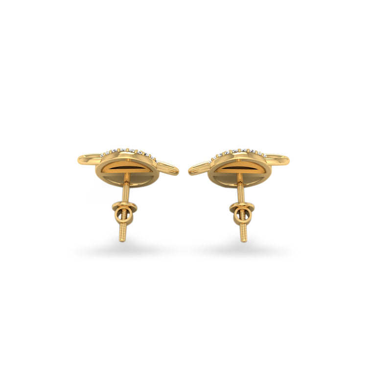 Planet Lab-Grown Diamond Stud + Solid Gold Earrings