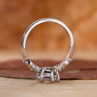 Elongated Hexagon Lab-Grown Diamond Nature Inspired Ring 2.01 CT