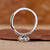 Classic round brilliant cut in white gold ring

