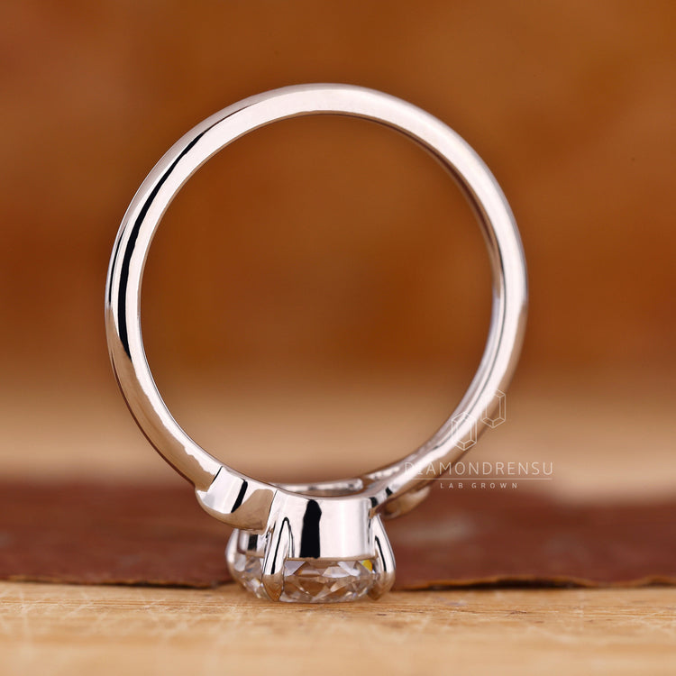 Lab Grown Diamond featured in a handmade ring.
