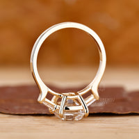 Designer cushion cut diamond engagement ring.
