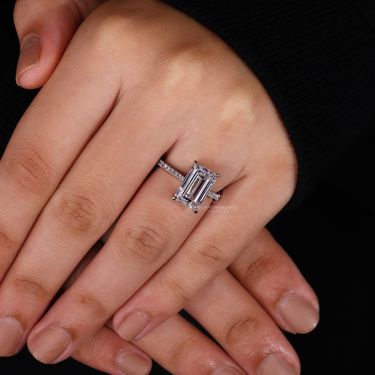 Lab Grown Diamond in white gold ring.

