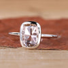 Cushion Rose Cut Lab-Grown Diamond Bezel Set Ring 1.75 CT