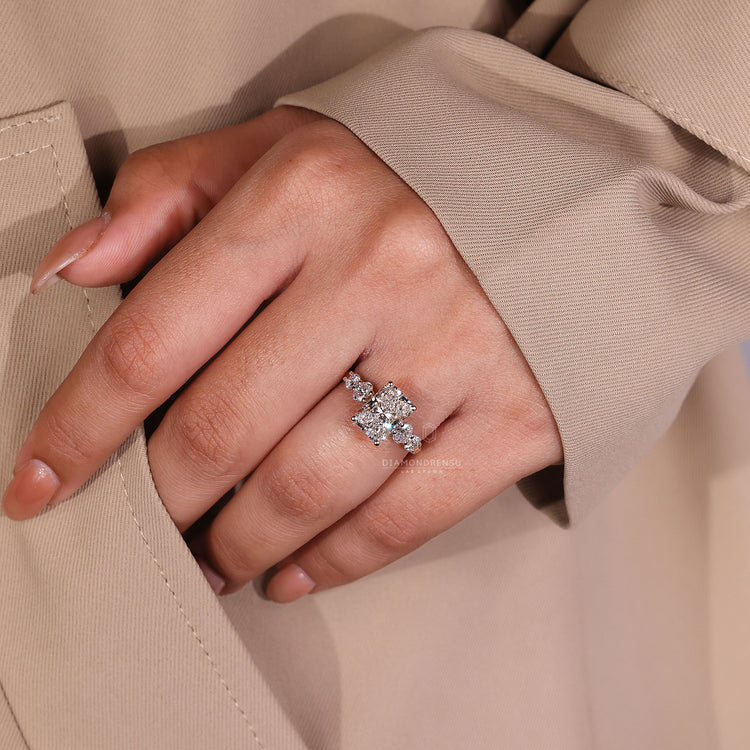 IGI certified yellow gold engagement ring.
