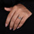 Twisted band white gold custom engagement ring


