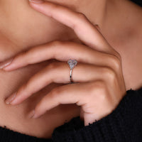White gold ring in Buy Engagement ring style.
