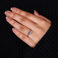 Solitaire diamond ring designed in bezel set engagement ring.
