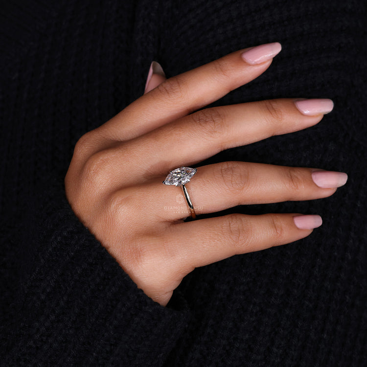 Solitaire diamond ring offering unmatched elegance and charm.