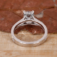 Buy engagement ring in hidden halo ring design.
