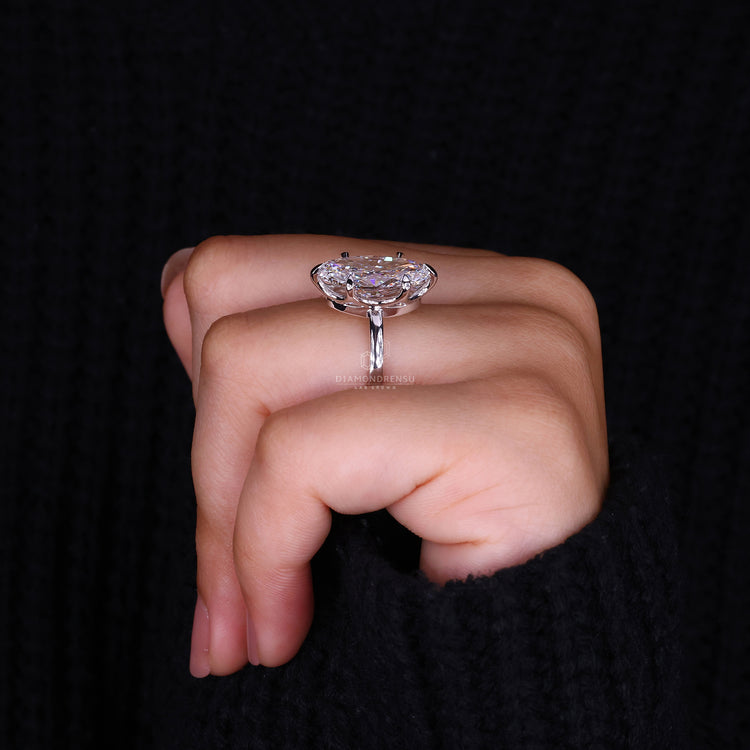 IGI certified handmade ring with claw setting.
