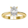 Solitaire Oval Engagement Ring with Secure 4 Prong Setting