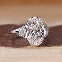 Handmade oval cut diamond ring by Diamondrensu AU.
