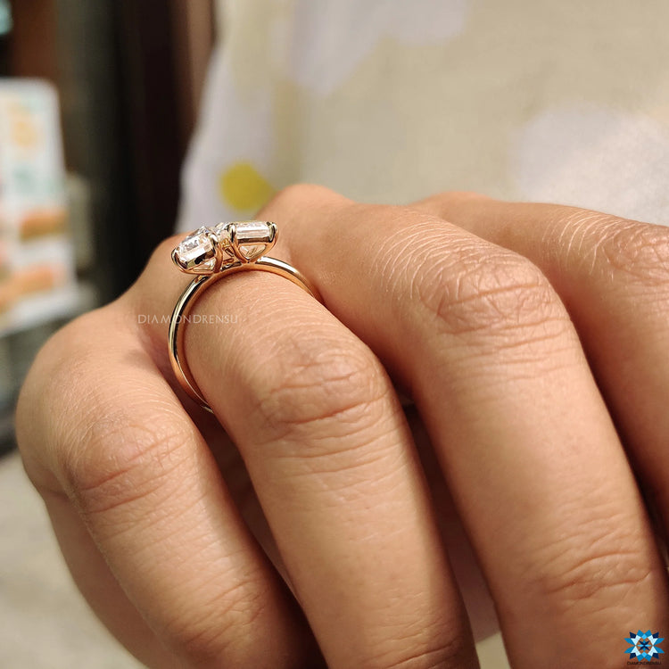Yellow gold engagement ring for a warm, radiant glow.
