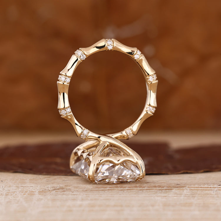 Diamondrensu AU Radiant Cut Diamond Ring handmade.
