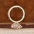 Lab grown diamond vintage engagement ring, IGI certified.