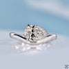 Pear Curved Solitaire East West Ring 1.24 CT