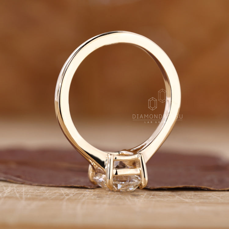IGI certified old mine cushion cut diamond ring.
