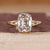 Cushion Old European Cut Ring solitaire style design.
