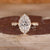 Marquise Diamond Ring with pave round diamonds.
