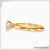 Round solitaire ring with a beautiful knife edge setting for modern elegance.